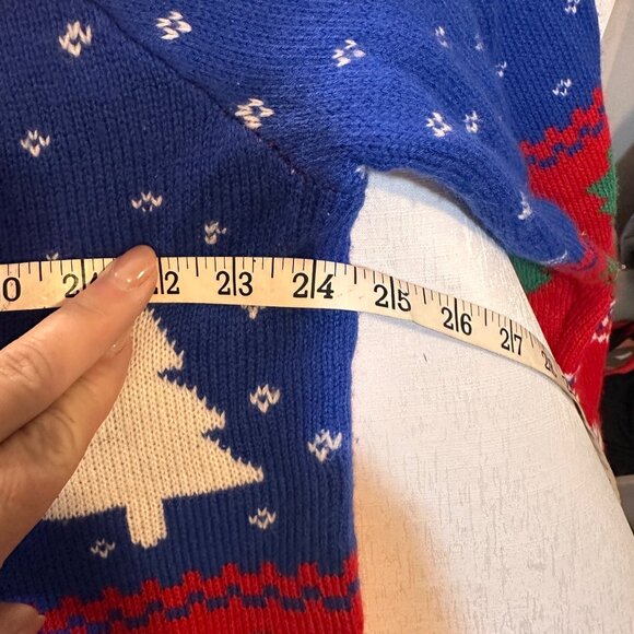 Jolly Sweater Ugly Christmas XXL Men Woman Pullover Holiday Red Blue Green - Picture 6 of 7